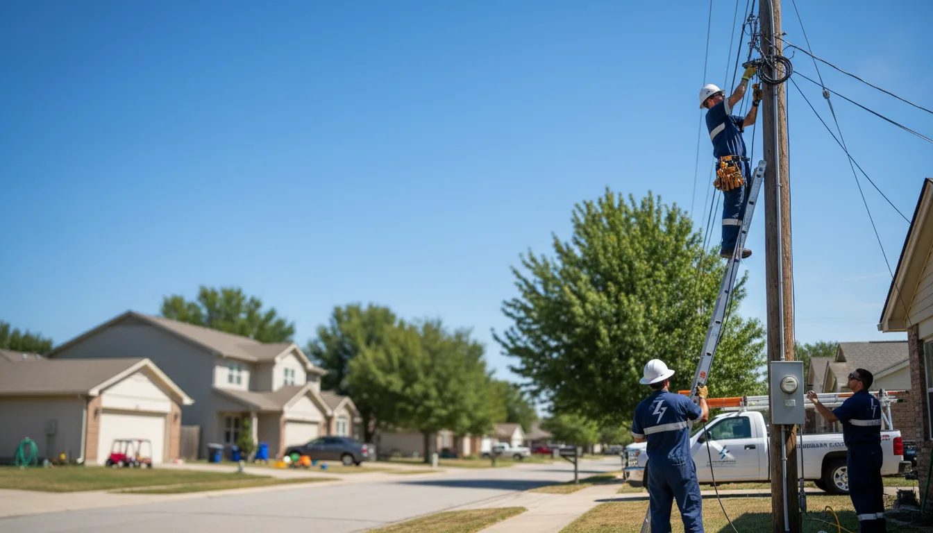 Residential electrician providing installation services in Mchenry, KY